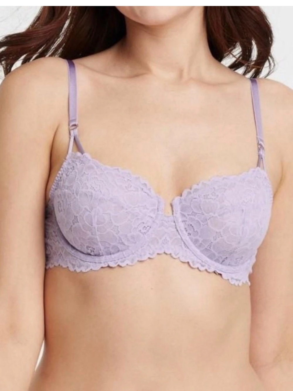 Auden Light Lavender Lace Underwire Bra